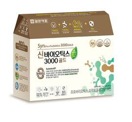 [ILYANG Pharmaceutical ] Synbiotics 3000 Gold Zinc Premium Immune System Digestive Health 90 Packets 3 Month Supply _ Made in Korea 